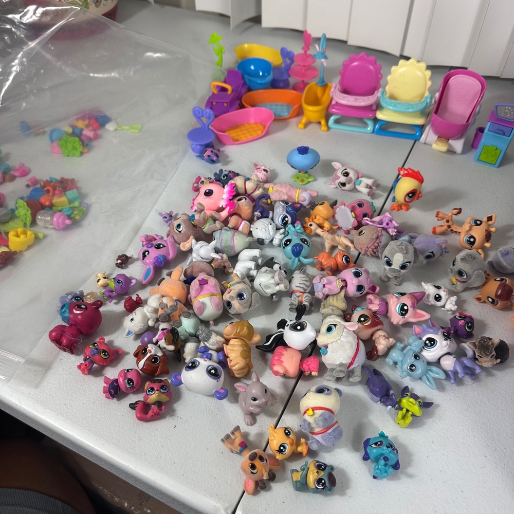Hasbro Littlest Pet Shop Mixed Toy Lot Figures Accessories